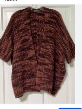ELsamanda  Striped Knit Open-Front Cardigan Sweater